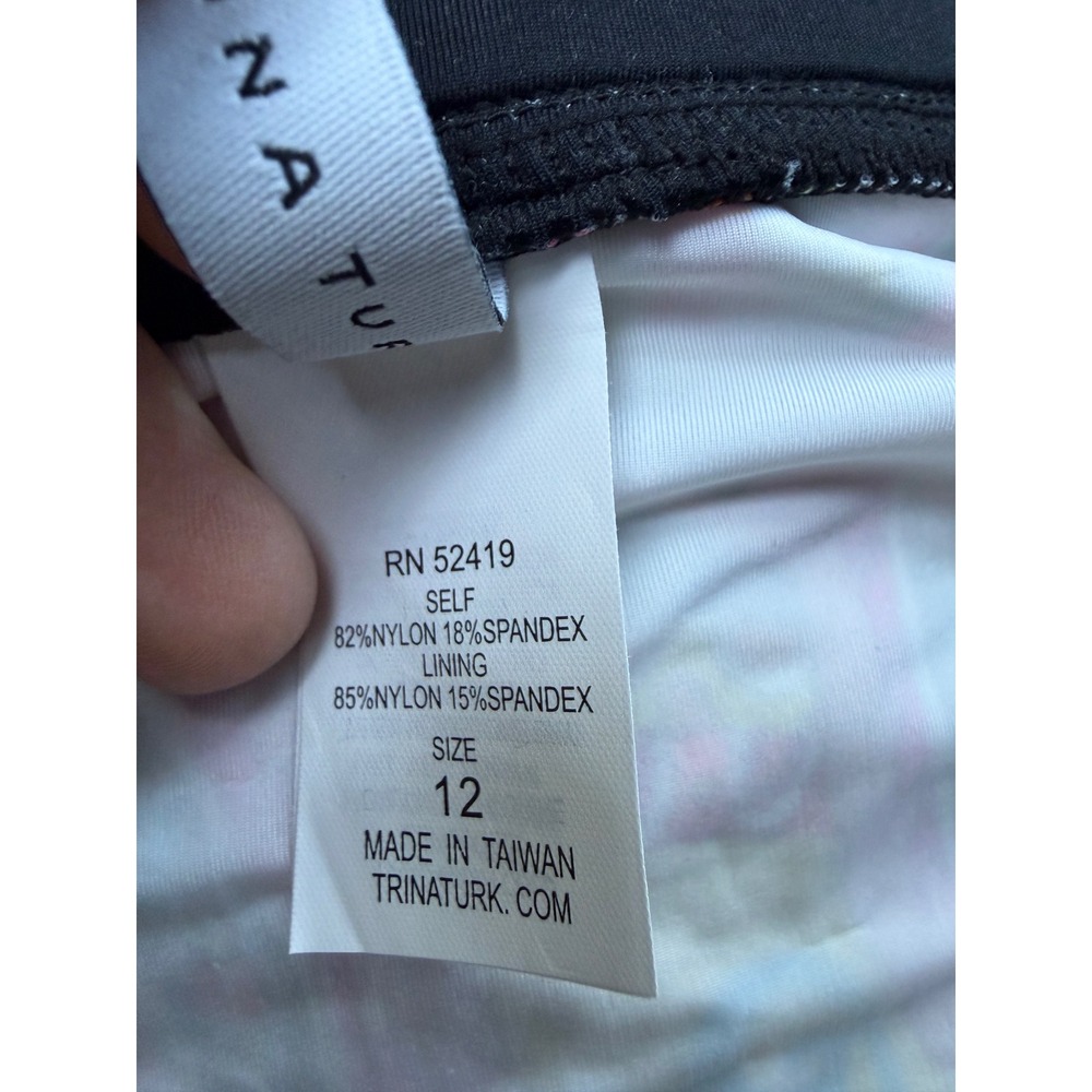 NWOT Trina Turk Sz 12 Marrakesh Bikini BOTTOM ONLY Side Tie Swimsuit Floral - Picture 5 of 11